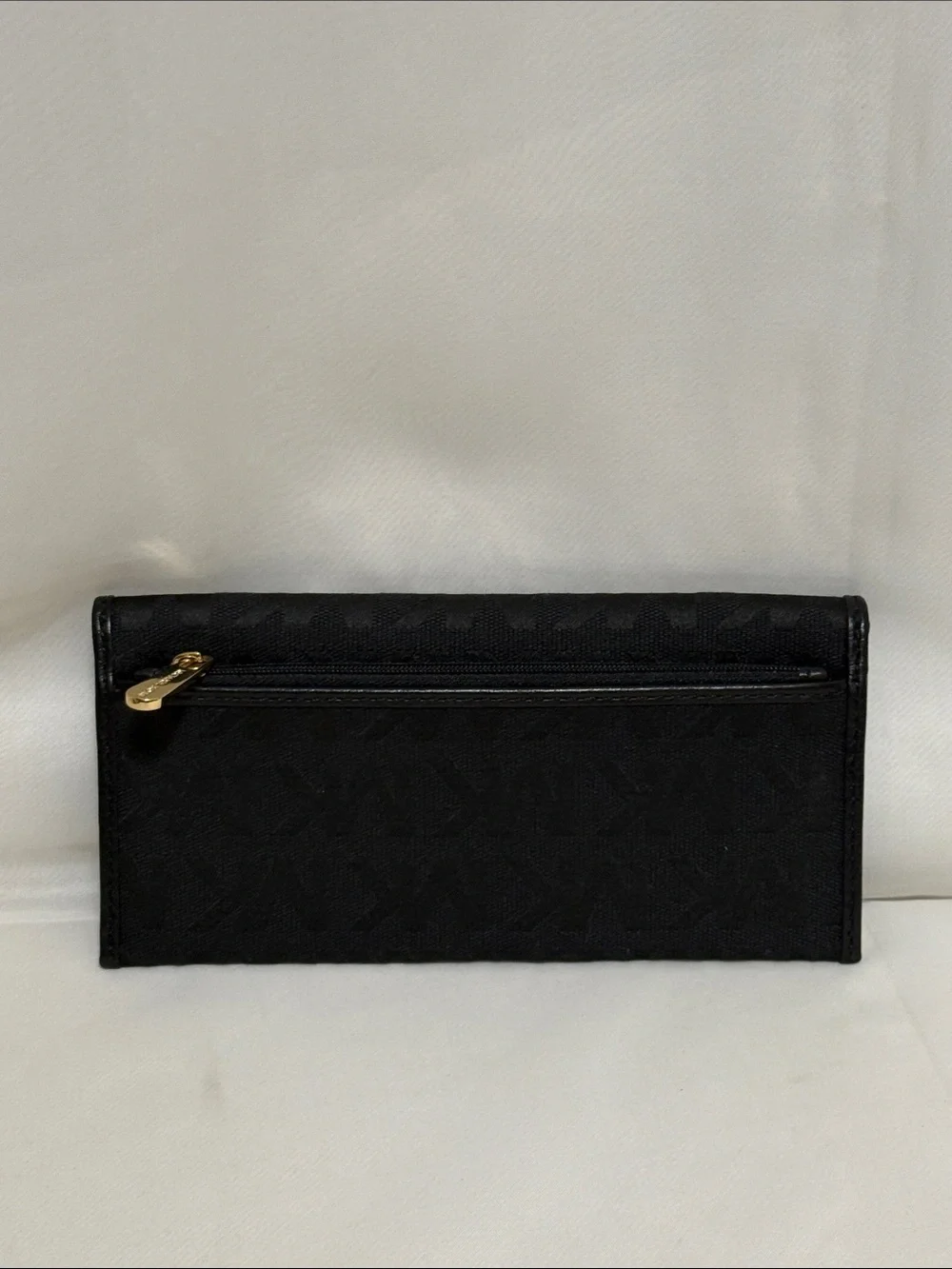 Michael Kors Fulton Flat Slim Wallet In Black